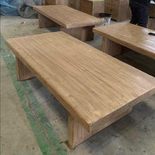 Load image into Gallery viewer, American Farmhouse Platform Coffee Table _ Honey Elm _ 2 Sizes