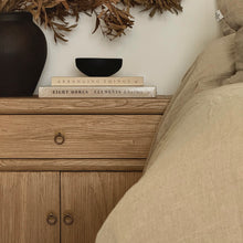 Load image into Gallery viewer, Farmhouse Bedside Table _ 70cm _ Aged Elm