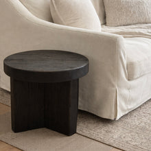 Load image into Gallery viewer, Kuro-Sabi Side Table _ Oak _ Black Brown