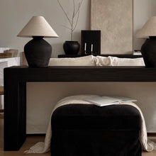 Load image into Gallery viewer, Platform Hallway Table _ Textured Black