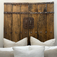 Load image into Gallery viewer, Hand Carved Vintage Doors _ Pair_ Aged Elm