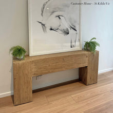 Load image into Gallery viewer, Farmhouse Hallway Table _ Earthy Brown