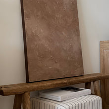 Load image into Gallery viewer, Quiet Earth Collection _ Textured Canvas by Sarah Farinski _ Chocolate Brown
