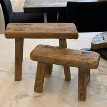 Load image into Gallery viewer, Baby Worker Stool _ Raw Natural Elm