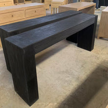 Load image into Gallery viewer, Platform Hallway Table _ Textured Black