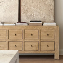 Load image into Gallery viewer, Organic Sideboard _ Ten Drawer _ Blonde Elm