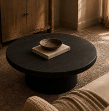 Load image into Gallery viewer, Heritage Platform Coffee Table _ 100cm _ Textured Black