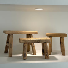 Load image into Gallery viewer, Baby Worker Stool _ Raw Elm