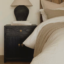 Load image into Gallery viewer, Heritage Bedside Table _ Textured Black