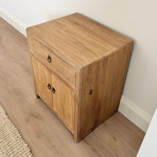 Load image into Gallery viewer, Antique Bedside Table _ Honey Elm