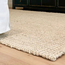 Load image into Gallery viewer, Rug _ Organic Jute _ Natural Ivory