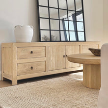 Load image into Gallery viewer, Organic Boho TV Unit _ Blonde Elm
