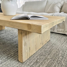 Load image into Gallery viewer, Organic Platform Coffee Table _ Blonde Elm
