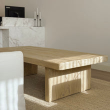 Load image into Gallery viewer, Organic Platform Coffee Table _ Blonde Elm