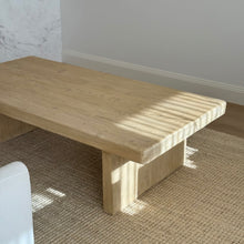 Load image into Gallery viewer, Organic Platform Coffee Table _ Blonde Elm