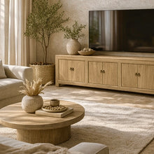 Load image into Gallery viewer, Organic TV Unit _ Six Door _ Blonde Elm _ 2 Sizes