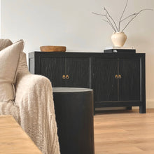 Load image into Gallery viewer, Provincial Sideboard _ 4 Door _ Black