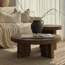 Load image into Gallery viewer, European Oak Coffee Table _ Round _ Natural