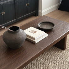 Load image into Gallery viewer, Wabi-Sabi Platform Coffee Table _ Antique Brown