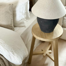 Load image into Gallery viewer, Organic Oversize Stool _ Star Base _ Blonde Elm