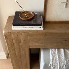Load image into Gallery viewer, Farmhouse Hallway Table _ Aged Elm