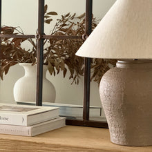 Load image into Gallery viewer, Layla Lamp by Impreshens _ Taupe + Natural Linen Empire Shade
