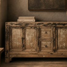 Load image into Gallery viewer, Authentic Antique Sideboard _ Distressed Elm _ 190cm
