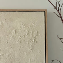 Load image into Gallery viewer, Quiet Earth Collection _ Framed Textured Art by Sarah Farinski _ Neutral Beige