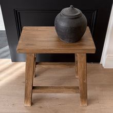 Load image into Gallery viewer, Ming Rectangle Stool _ Rustic Brown