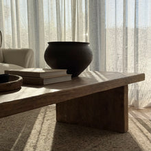 Load image into Gallery viewer, French Provincial Platform Coffee Table _ Distressed Brown