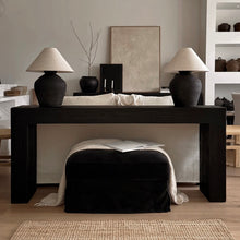 Load image into Gallery viewer, Platform Hallway Table _ Textured Black