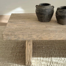 Load image into Gallery viewer, Platform Coffee Table _ Whitewashed Elm