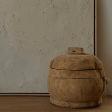 Load image into Gallery viewer, Antique Container _ Raw Natural Wood