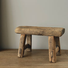 Load image into Gallery viewer, Baby Worker Stool _ Raw Natural Elm