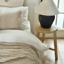 Load image into Gallery viewer, Organic Oversize Stool _ Star Base _ Blonde Elm