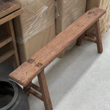 Load image into Gallery viewer, Antique Skinny Bench _ Earthy Brown