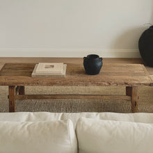 Load image into Gallery viewer, Farmhouse Coffee Table _ Raw Natural Elm