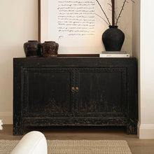 Load image into Gallery viewer, Heritage Sideboard _ Iron Detail _ 140cm _ Distressed Black