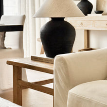 Load image into Gallery viewer, Oriental Lamp Table _ Large _ Honey Elm