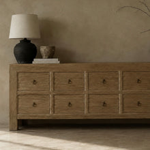 Load image into Gallery viewer, Farmhouse Sideboard _ Ten Drawer _ Aged Elm