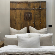Load image into Gallery viewer, Hand Carved Vintage Doors _ Pair_ Aged Elm