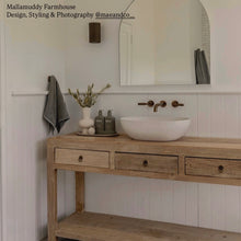 Load image into Gallery viewer, Antique Console _ 160cm _ Aged Elm _ Three Drawer