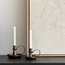 Load image into Gallery viewer, Middle Eastern Candle Holders _ Pair _ Antique Bronze