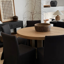 Load image into Gallery viewer, Antique Dining Table _ 130cm _ Aged Elm
