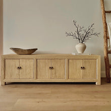 Load image into Gallery viewer, Organic TV Unit _ Six Door _ Blonde Elm _ 2 Sizes