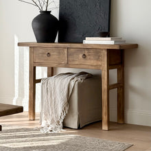 Load image into Gallery viewer, Ming Console _ Two Drawer _ 120cm _ Rustic Brown