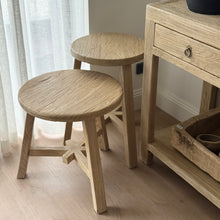 Load image into Gallery viewer, Organic Side Table _ Tri-Leg _ Blonde Elm