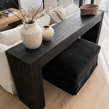 Load image into Gallery viewer, Platform Hallway Table _ Textured Black