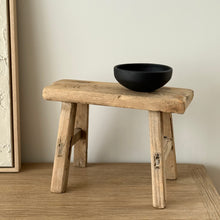 Load image into Gallery viewer, Baby Worker Stool _ Raw Natural Elm