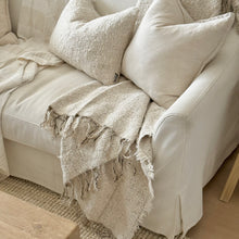 Load image into Gallery viewer, Organic Cushion _ Rustic _ Natural + Black